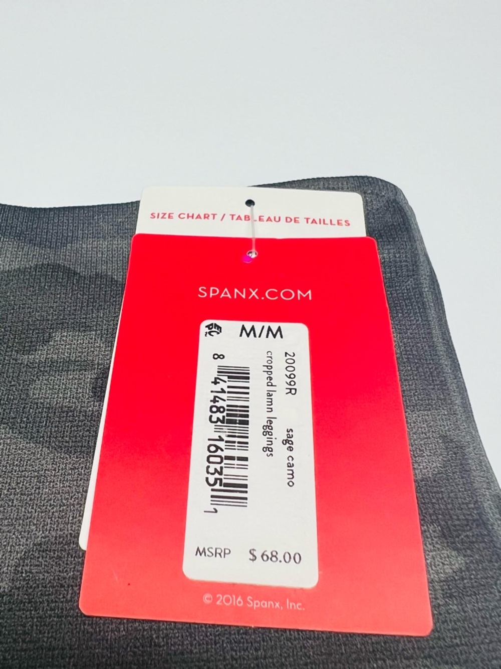 SPANX Women’s Camo Leggings Medium Green Sage High Waist Shaping NWT - Picture 4 of 9